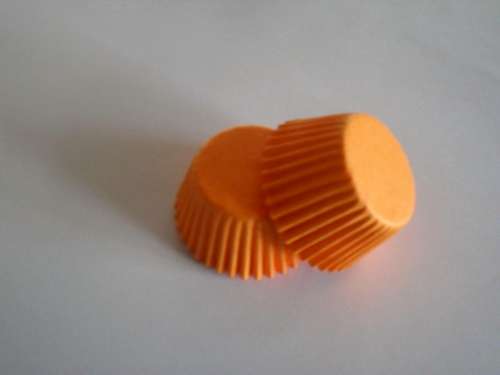 Orange Mini Cupcake Papers - Click Image to Close
